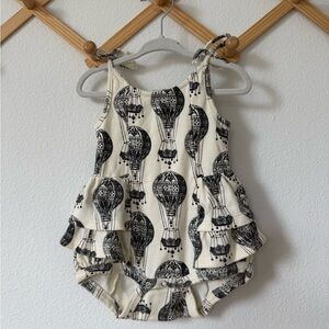Kate Quinn Black and Cream Hot Air Balloon One Piece